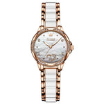 Load image into Gallery viewer, OLEVS Women&#39;s Ceramic Strap Love Dial Mechanical Watch Model 6631
