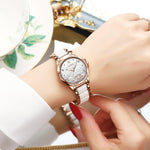 Load image into Gallery viewer, OLEVS Women&#39;s Ceramic Strap Love Dial Mechanical Watch Model 6631
