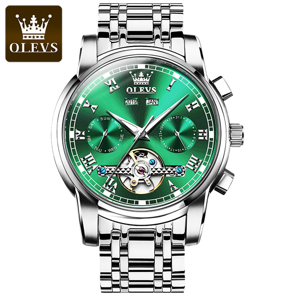 OLEVS Men's Mechanical Waterproof Watch Model 6607